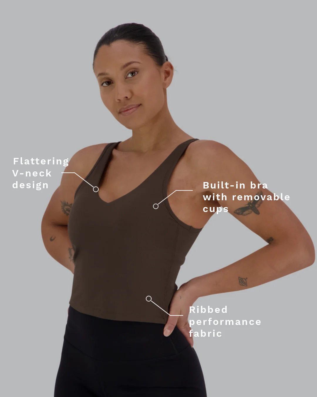 Ribbed Bra Top - Image 43