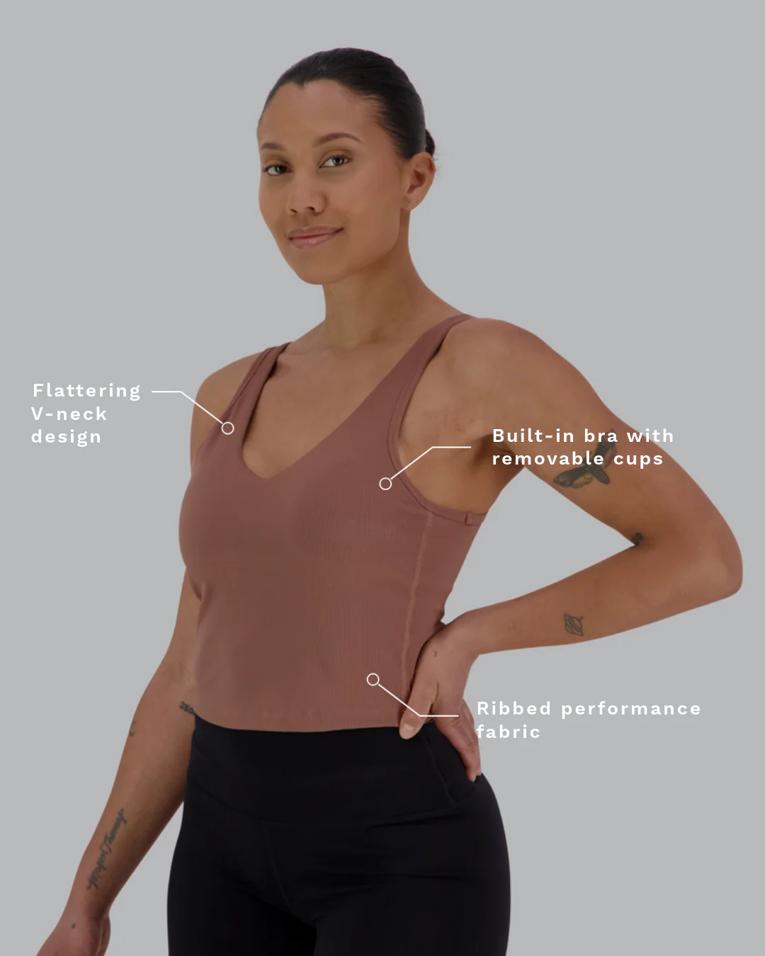 Ribbed Bra Top - Image 38