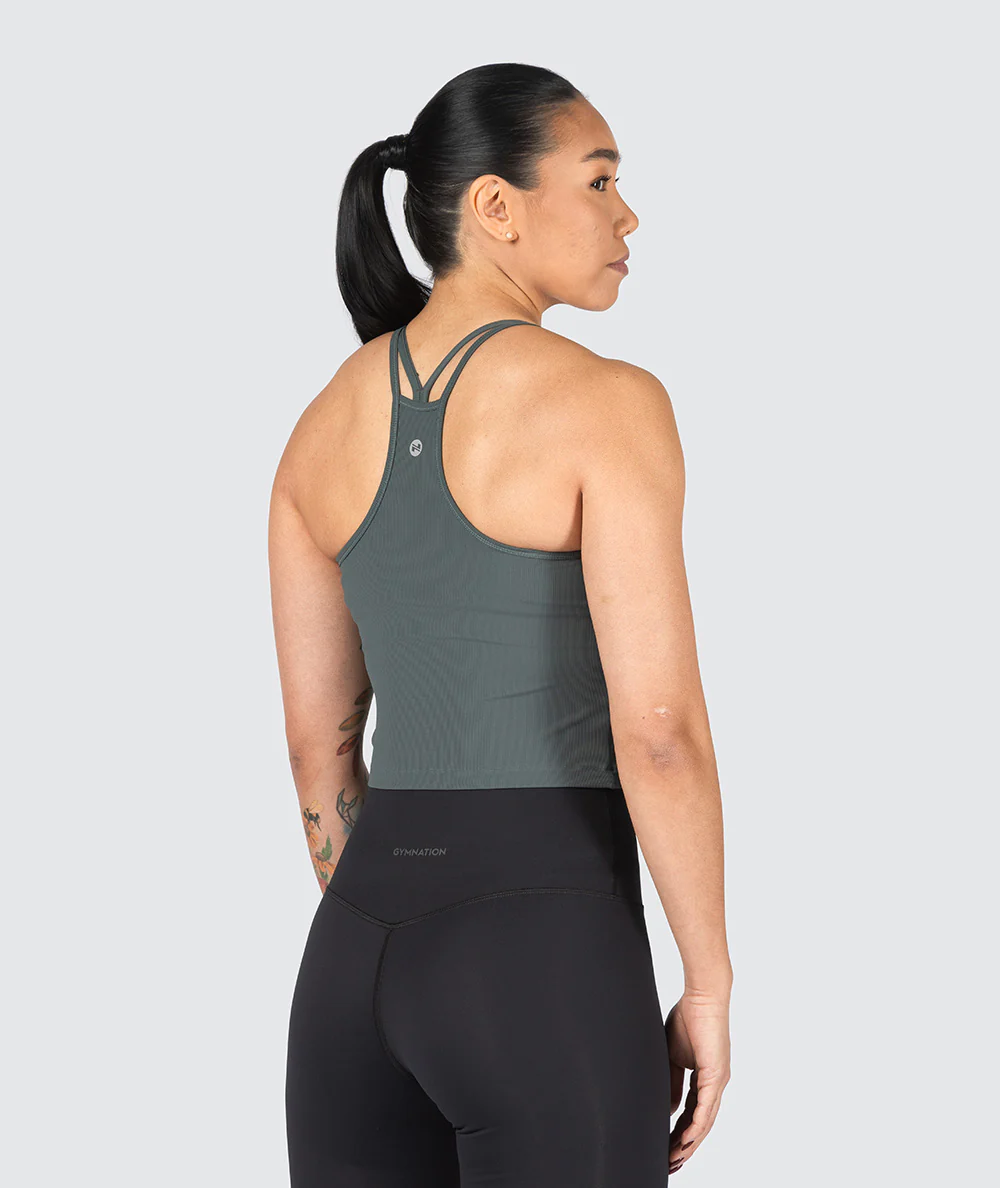 Strappy Ribbed Crop Top - Image 30