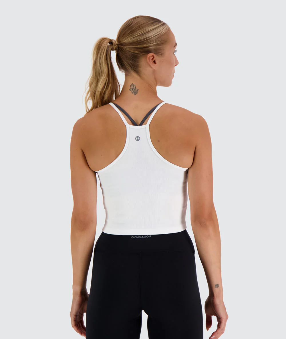 Strappy Ribbed Crop Top - Image 46