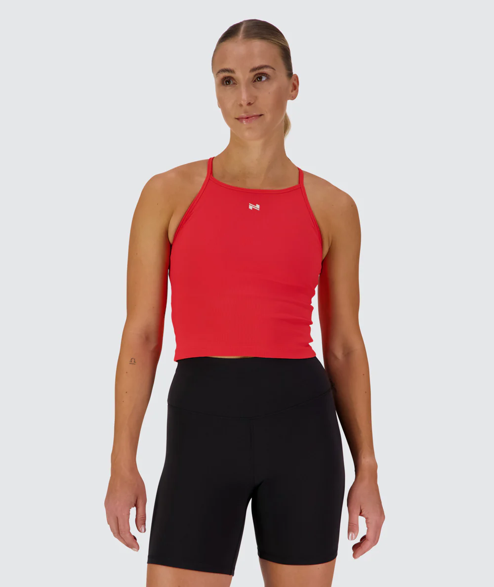 Strappy Ribbed Crop Top - Image 73