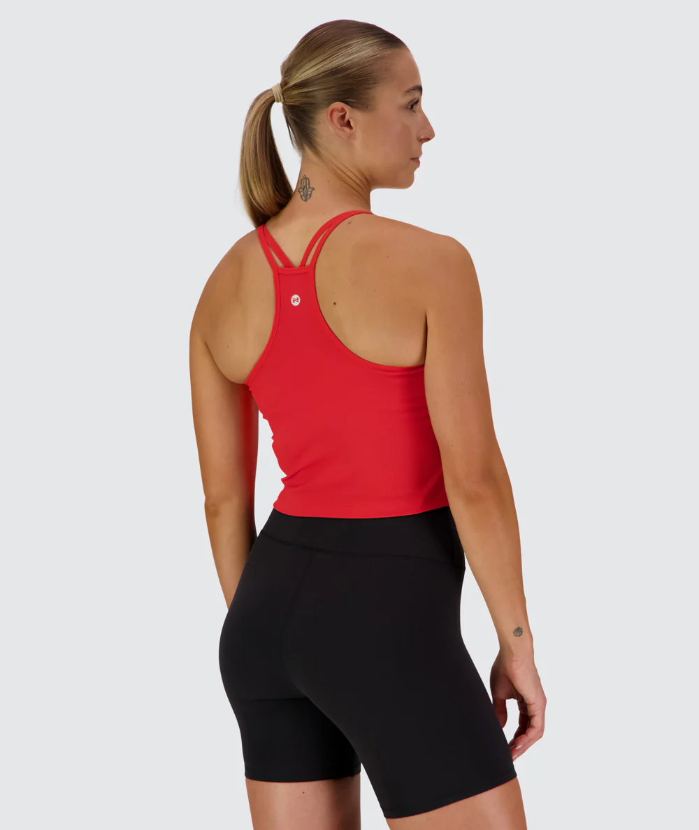 Strappy Ribbed Crop Top - Image 74