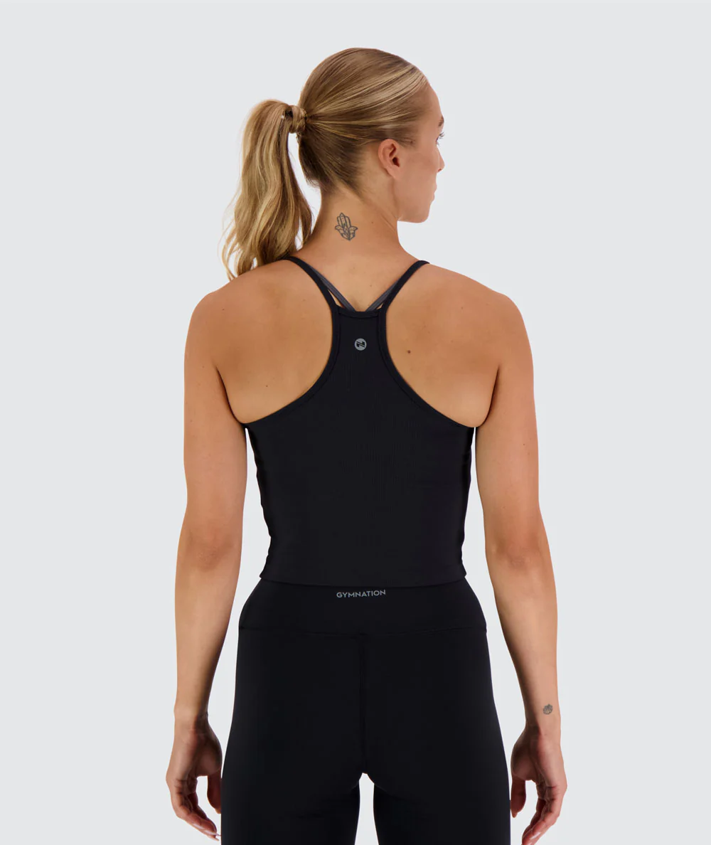 Strappy Ribbed Crop Top - Image 8