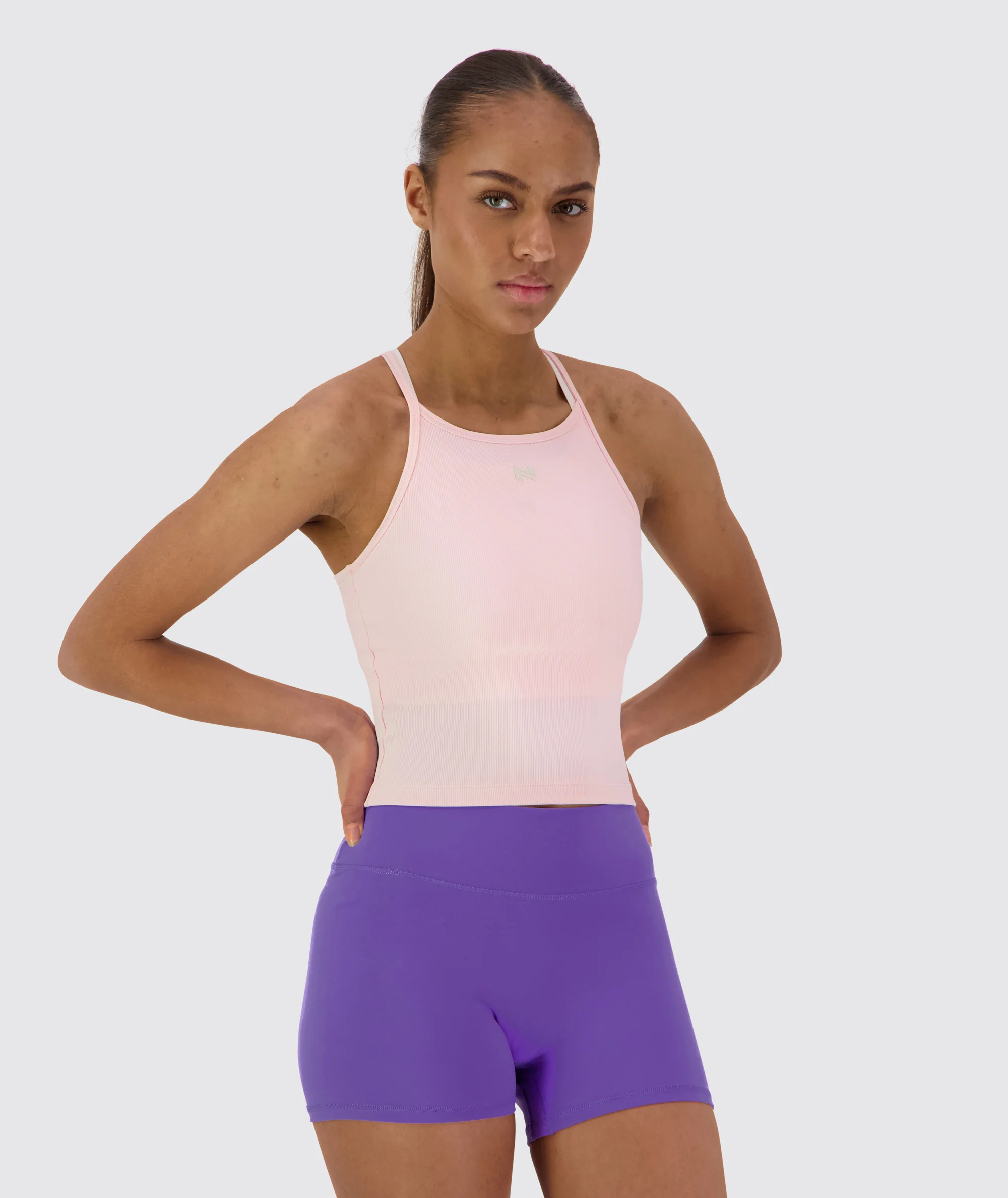 Strappy Ribbed Crop Top - Image 80