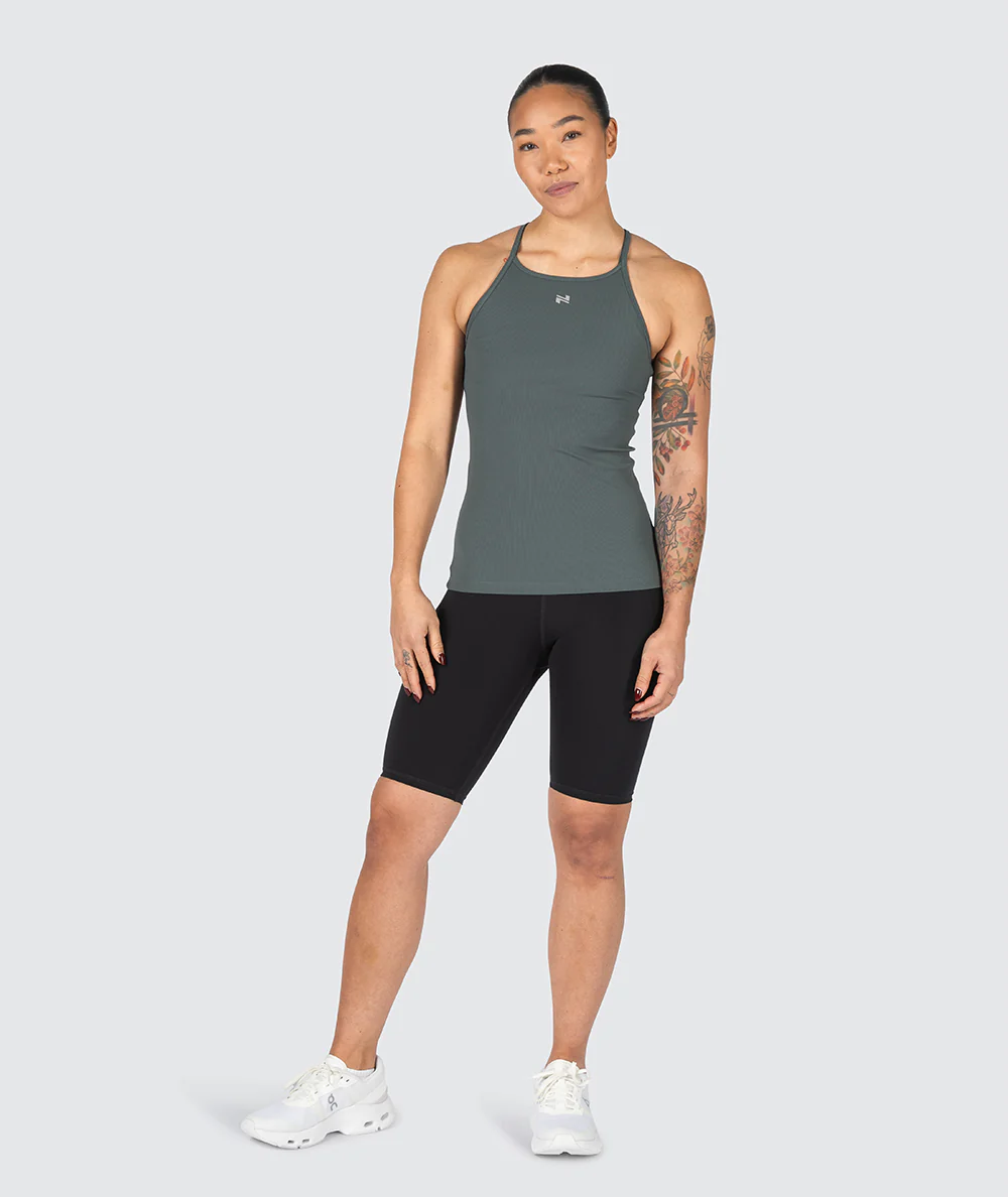 Strappy Ribbed Tank Top - Image 20